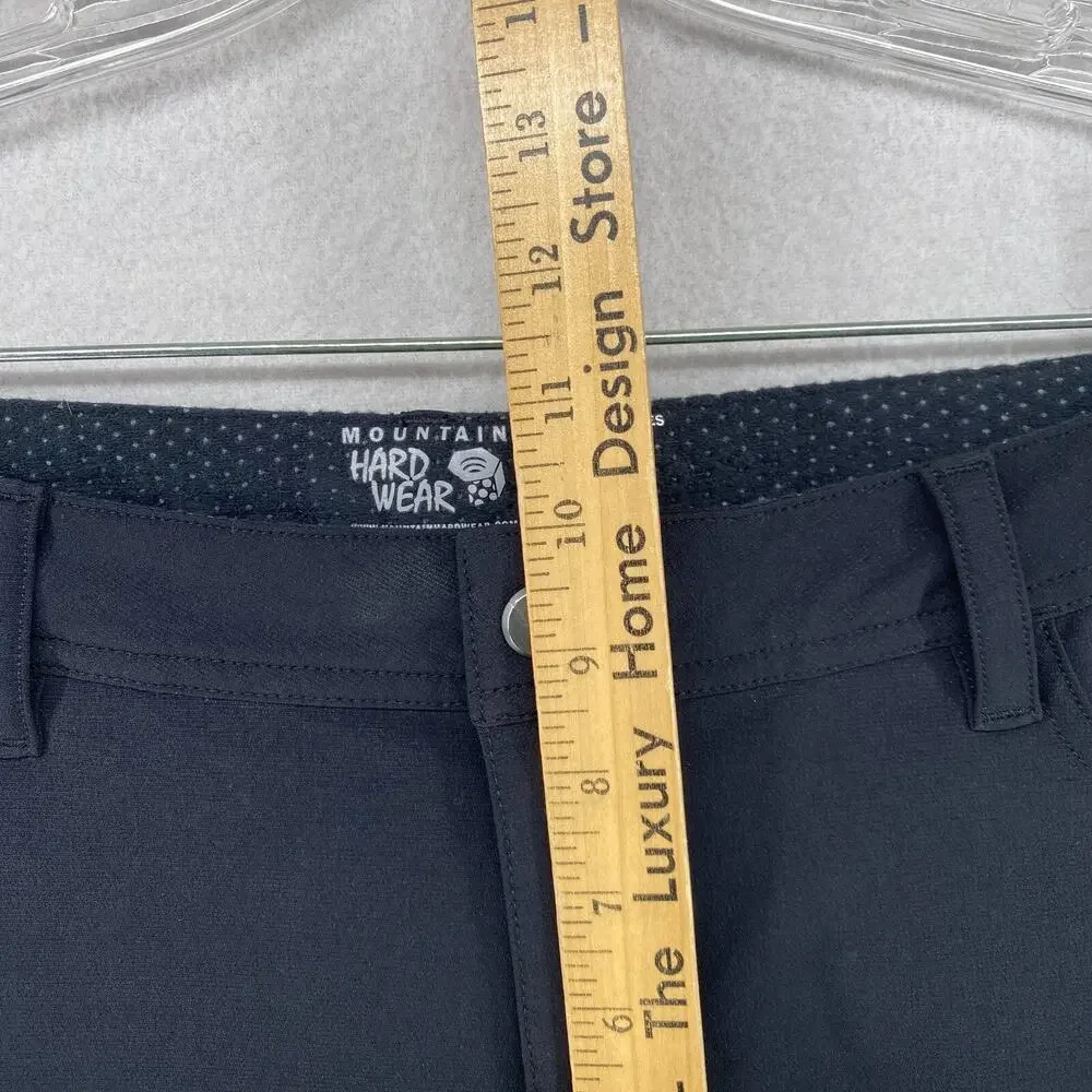 MOUNTAIN HARDWEAR Pants Women 12 34 Winter Wander Softshell Utility Hiking Black_11